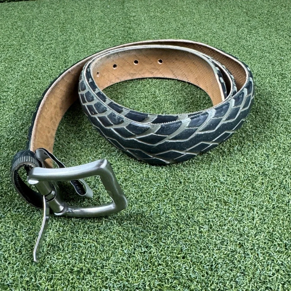 Cingomma -80862 Cinturone Handmade Italy Positive Causes Belt‎ 48 Black